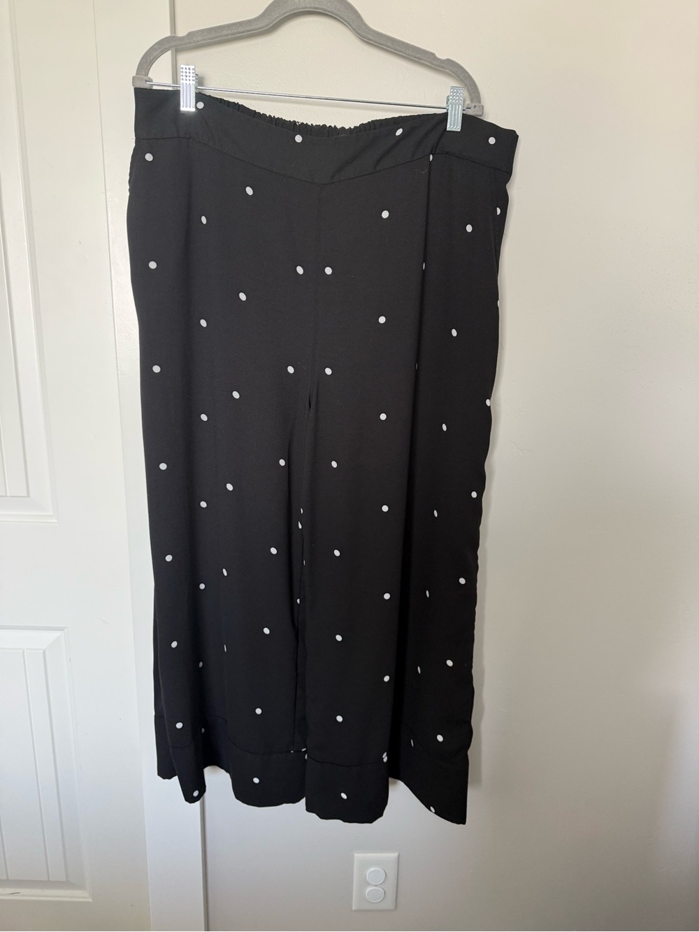 Halogen Black Pants with White Polka Dots